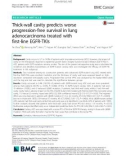 Thick-wall cavity predicts worse progression-free survival in lung adenocarcinoma treated with first-line EGFR-TKIs