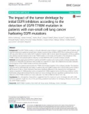 The impact of the tumor shrinkage by initial EGFR inhibitors according to the detection of EGFR-T790M mutation in patients with non-small cell lung cancer harboring EGFR mutations