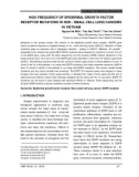 High frequency of epidermal growth factor receptor mutations in non - small cell lung cancers in Vietnam