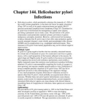 Chapter 144. Helicobacter pylori Infections