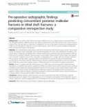 Pre-operative radiographic findings predicting concomitant posterior malleolar fractures in tibial shaft fractures: A comparative retrospective study