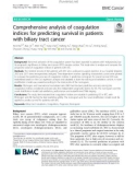 Comprehensive analysis of coagulation indices for predicting survival in patients with biliary tract cancer