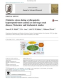 Oxidative stress during erythropoietin hyporesponsiveness anemia at end stage renal disease: Molecular and biochemical studies