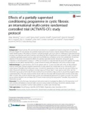 Effects of a partially supervised conditioning programme in cystic fibrosis: an international multi-centre randomised controlled trial (ACTIVATE-CF): Study protocol