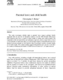 Parental leave and child health