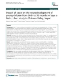 Impact of caste on the neurodevelopment of young children from birth to 36 months of age: A birth cohort study in Chitwan Valley, Nepal