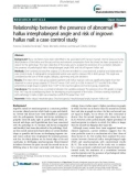 Relationship between the presence of abnormal hallux interphalangeal angle and risk of ingrown hallux nail: A case control study