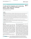 A web tool for designing and conducting phase I trials using the continual reassessment method