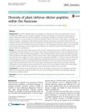 Diversity of plant defense elicitor peptides within the Rosaceae