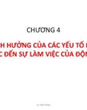 Bài giảng Khai thác hệ động lực tàu thủy - Chương 4.1: Ảnh hưởng của các yếu tố khai thác đến sự làm việc của động cơ