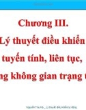 Bài giảng Lý thuyết điều khiển tự động: Chương 3.1 - TS. Nguyễn Thu Hà