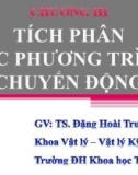 Bài giảng Cơ lý thuyết: Chương 3 - TS. Đặng Hoài Trung