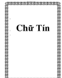 Chữ Tín trong cuộc sống