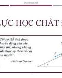 Bài giảng Vật lý 1 - Chương 1.2: Động lực học chất điểm