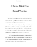 40 Gương Thành Công - Howard Thurston