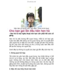 Cho bạn gái lần đầu tiên hẹn hò