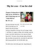 Mẹ bỏ con - Con bỏ chữ