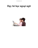 Dạy bé học ngoại ngữ