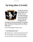 Sợ bóng đêm (3-4 tuổi)