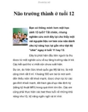 Não trưởng thành ở tuổi 12