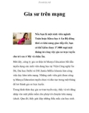 Gia sư trên mạng