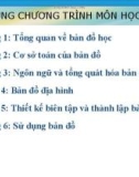 Bài giảng Bản đồ học - Mai Thị Huyền