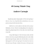 40 Gương Thành Công - Andrew Carnegie