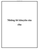 Những lời khuyên của cha