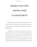 BÀI HỌC NGÀN VÀNG - CHƯƠNG XXXIII