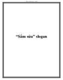 'Sắm sửa' slogan