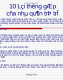 10 lỗi của nhà quản lý trẻ