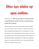 Đào tạo nhân sự qua online