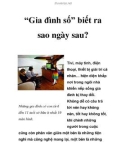 'Gia đình số' biết ra sao ngày sau?