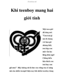 Khi teenboy mang hai giới tính