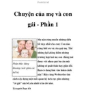 Chuyện của mẹ và con gái - Phần 1