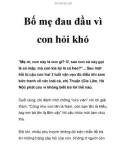 Bố mẹ đau đầu vì con hỏi khó