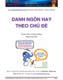 DANH NGÔN HAY THEO CHỦ ĐỀ – Th.S Dương Tố Dung sưu tầm, tóm lược và dịch