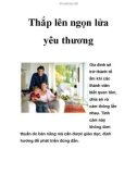 Thắp lên ngọn lửa yêu thương