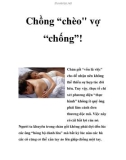 Chồng 'chèo vợ 'chống'!