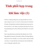 Tính phối hợp trong khi làm việc (1)