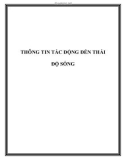 THÔNG TIN TÁC ĐỘNG ĐẾN THÁI ĐỘ SỐNG