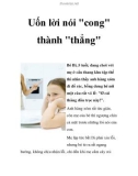 Uốn lời nói cong thành thẳng