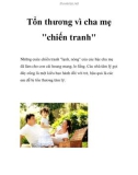 Tổn thương vì cha mẹ chiến tranh