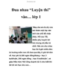 Đua nhau 'Luyện thi' vào… lớp 1