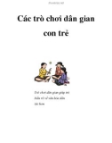 Các trò chơi dân gian con trẻ