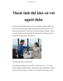 Thoát tình thế khó xử với người thân