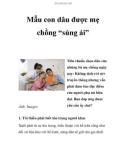 Mẫu con dâu được mẹ chồng 'sủng ái'