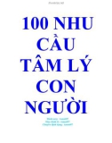 100 NHU CẦU TÂM LÝ CON NGƯỜI