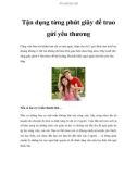 Tận dụng từng phút giây để trao gửi yêu thương