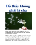 Dù thầy không phải là cha